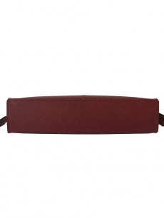 Brick Red - Clutch Leather Stylish and Chic